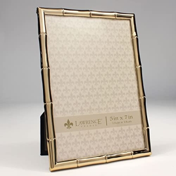 Lawrence Frames 5x7 Gold Bamboo Design Picture Frame