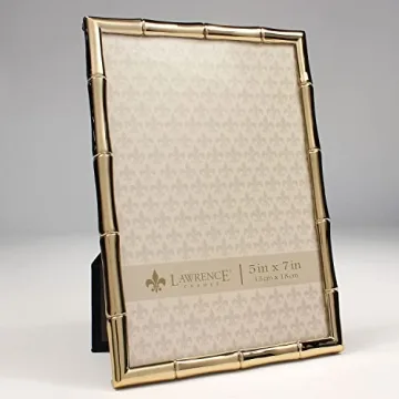 Lawrence Frames 5x7 Gold Bamboo Design Picture Frame