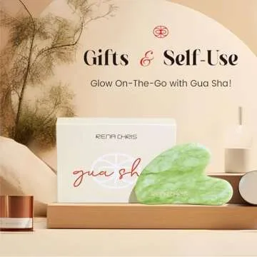 Gua Sha Facial Tools - Natural Jade for Skin Care