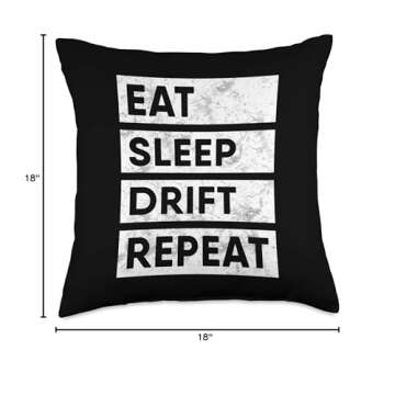 Eat Sleep Drift Repeat Car Drifting Pillow for Gift