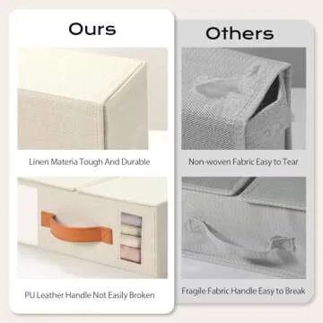 Yecaye Bed Sheet Organizers and Storage, 4 Pack Sheet Organizer for Linen Closet, Bedding Sheets Set...