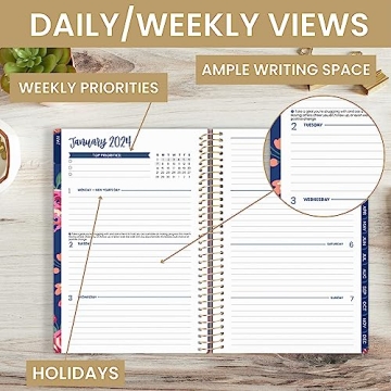 Bloom Daily Planners 2024 Day Planner for Stylish Organization