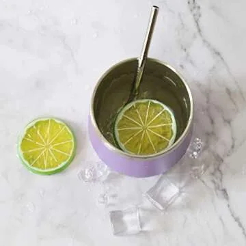 Deitybless 6 Pack 12 oz Stainless Steel Wine Tumbler with Lids, Double Wall Vacuum Insulated Travel Cup Including 6 Straws Set for Coffee, Cocktail, Drink, Tea and Beer (Assorted Colors)