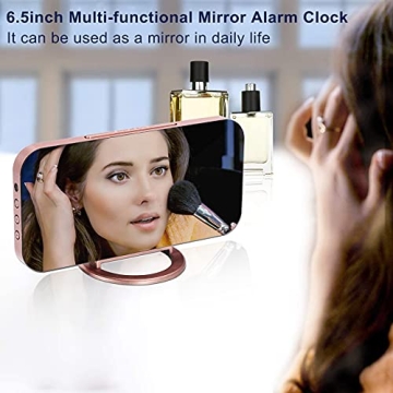 Modern SZELAM Alarm Clock with Mirror and USB Charging