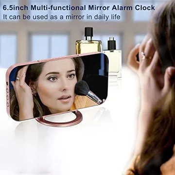 Modern SZELAM Alarm Clock with Mirror and USB Charging