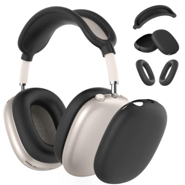 Silicone Case Cover for AirPods Max Headphones,Ear Pad Case Cover/Ear Cups Cover/Headband Cover for ...