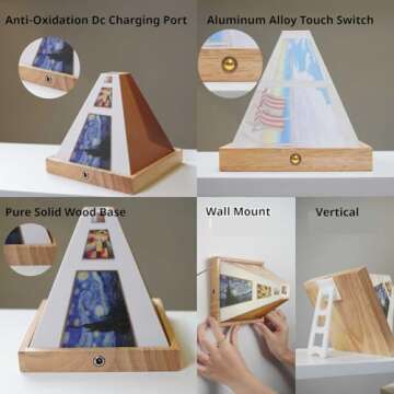 Peftmo 3D Naked Eye Visual Night Light: Mesmerizing LED Art Lamp with Color Control