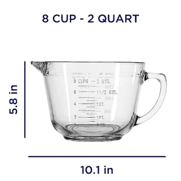 Anchor Hocking 2 Quart Glass Mixing Bowl for All Cooking Needs
