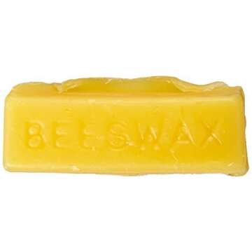 100 Percent Organic Hand Poured Beeswax Premium Quality, Cosmetic Grade and Triple Filtered 5 oz