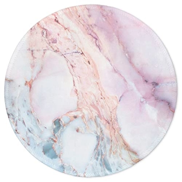 Premium Pink Marble Mouse Pad Non-Slip Washable Design