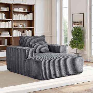 Stylish Oversized Chaise Longue Chair for Modern Living