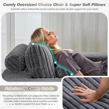 Stylish Oversized Chaise Longue Chair for Modern Living