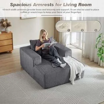 Stylish Oversized Chaise Longue Chair for Modern Living