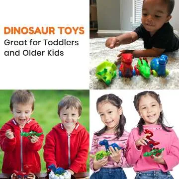 Dinosaur Car Toys for Toddlers | Fun 4-in-1 Play Set