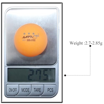MAPOL 60 Count Premium Training Ping Pong Balls