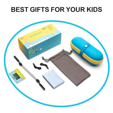 ACBLUCE Kids Polarized Sunglasses for Sports Ages 6-12