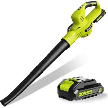Top Cordless Leaf Blower - 150MPH Power & 2 Speeds