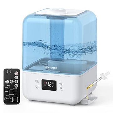 MORENTO Humidifiers for Bedroom - 4.5L Top Fill Cool Mist Humidifiers