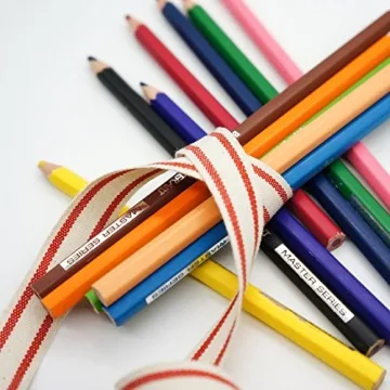 Ivory Cotton Red Stripes Ribbon for DIY Crafts and Gifts