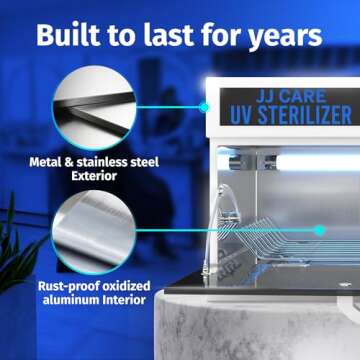 JJ CARE Professional UV Sanitizer - 99% Efficiency, 8L Capacity