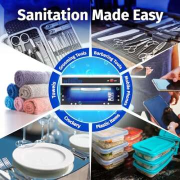 JJ CARE Professional UV Sanitizer - 99% Efficiency, 8L Capacity