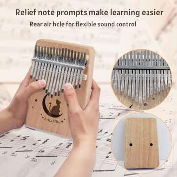 Kalimba Thumb Piano - 17 Key Musical Gift for Everyone