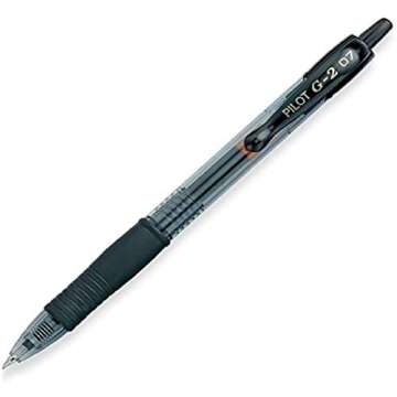 Pilot G2 Pens 0.7 mm - 10 Pack of 5 Blue and 5 Black Pens Ballpoint Fine Point, Refillable & Retractable