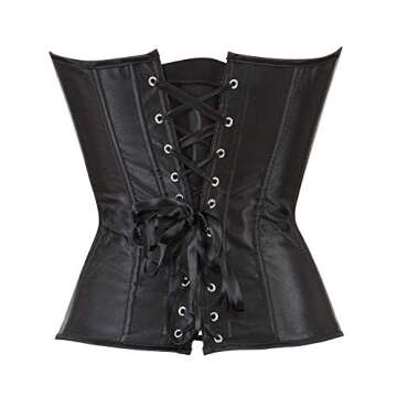 frawirshau Corsets for Women Plus Size Black Corset Sexy Bustier Corset Top Lingerie S
