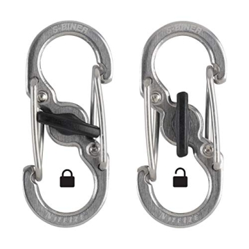 Nite Ize S-Biner MicroLock Stainless-Steel Key Holder