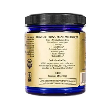 Organic Lion's Mane Mushroom Powder for Memory Focus