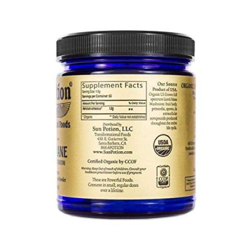 Organic Lion's Mane Mushroom Powder for Memory Focus