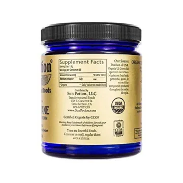 Organic Lion's Mane Mushroom Powder for Memory Focus