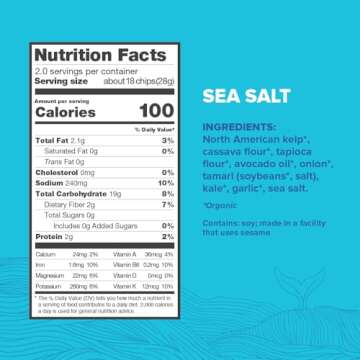 Organic Puffed Kelp Chips - Healthy Seaweed Snack