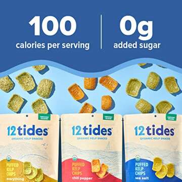 Organic Puffed Kelp Chips - Healthy Seaweed Snack