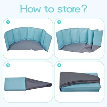 ChengFu Dog Ball Pit, Foldable Ball Pit for Dogs, Ball Pit for Dog, Dog Ball Pit for All Types of Dogs, Suitable for Indoor and Outdoor Activities (39.37inches in Diameter,No Ball Included)