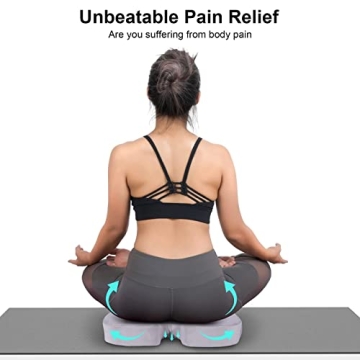 Seat Cushion, Chair Cushions, Seat Cushion for Office Chair, Memory Foam Coccyx Cushion for Tailbone Pain - Cushion for Office Chair Car Seat - Back Pain & Sciatica Relief