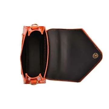 FRANSHION handbags for women，mini purses for women，cute small purse,small crossbody bags for women trendy（orange）