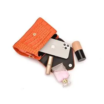 FRANSHION handbags for women，mini purses for women，cute small purse,small crossbody bags for women trendy（orange）