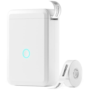 NIIMBOT D110 Label Maker Machine with Tape, Small Label Printer Bluetooth Connection Multiple Templa...