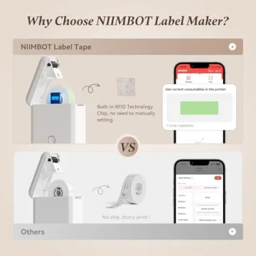 Compact NIIMBOT D110 Label Maker for Easy Organization