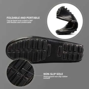 Artisure Women's Classic Leather Penny Loafers for Comfort