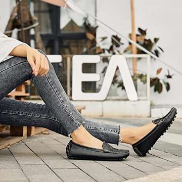 Artisure Women's Classic Leather Penny Loafers for Comfort