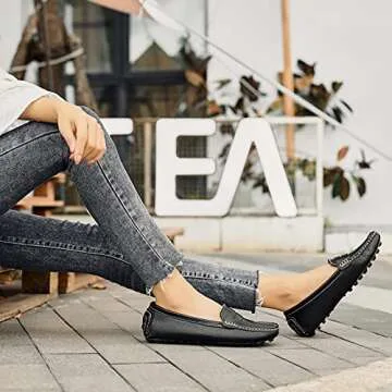 Artisure Women's Classic Leather Penny Loafers for Comfort