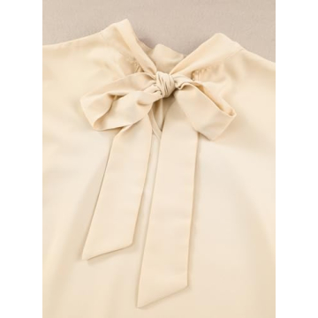 Dokotoo Plus Size Puff Sleeve Turtleneck Blouse