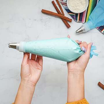 Global Grub DIY Churro Kit - Homemade Churro Kit Includes Churro Mix, Cinnamon Sugar, Chocolate Dipping Mix, Churro Piping Set, Cooking Instructions. Makes 40 Churros. Great Gift for Churro Lovers!