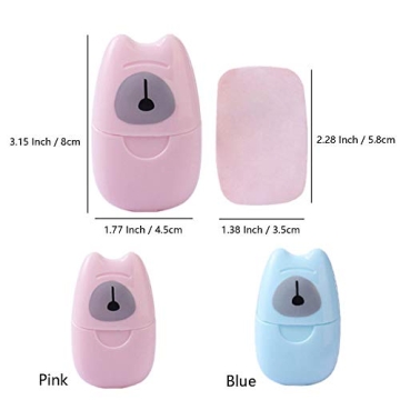 KISEER Mini Portable Soap Sheets for Travel & Camping