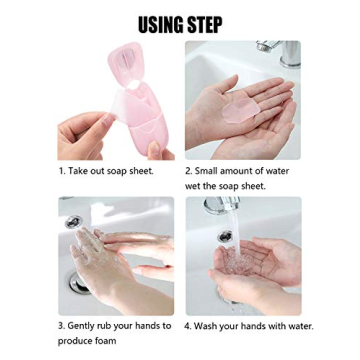 KISEER Mini Portable Soap Sheets for Travel & Camping