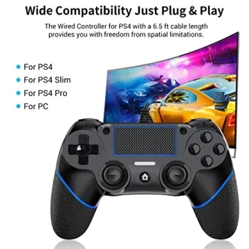 DIANVEN Wired Controller for PS4 and PC Gaming Remote