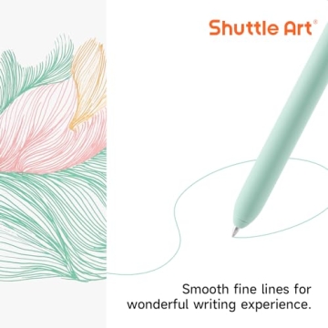 Shuttle Art Vibrant Gel Pens - 22 Colors for Creativity