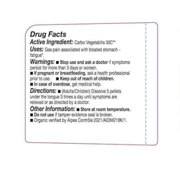 OLLOIS Carbo Vegetabilis 30c Organic Homeopathic Remedies